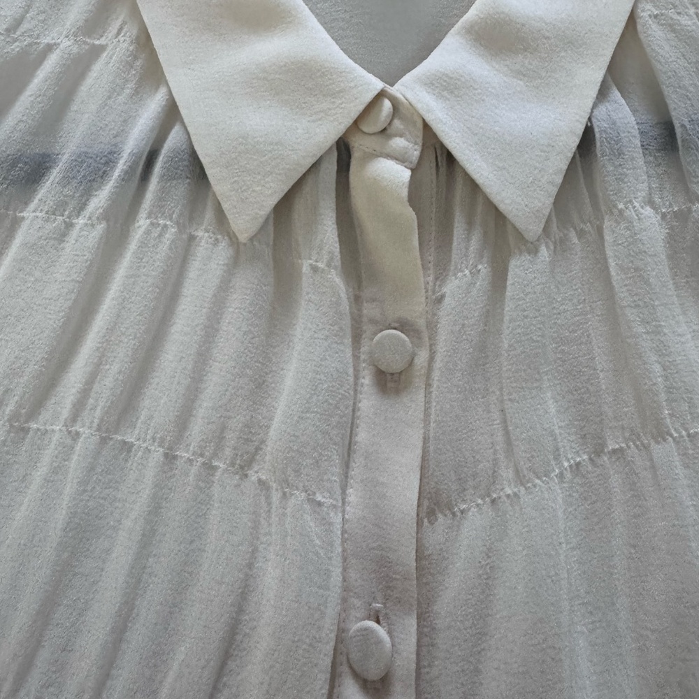 Isda and Co 100% Silk tuxedo top